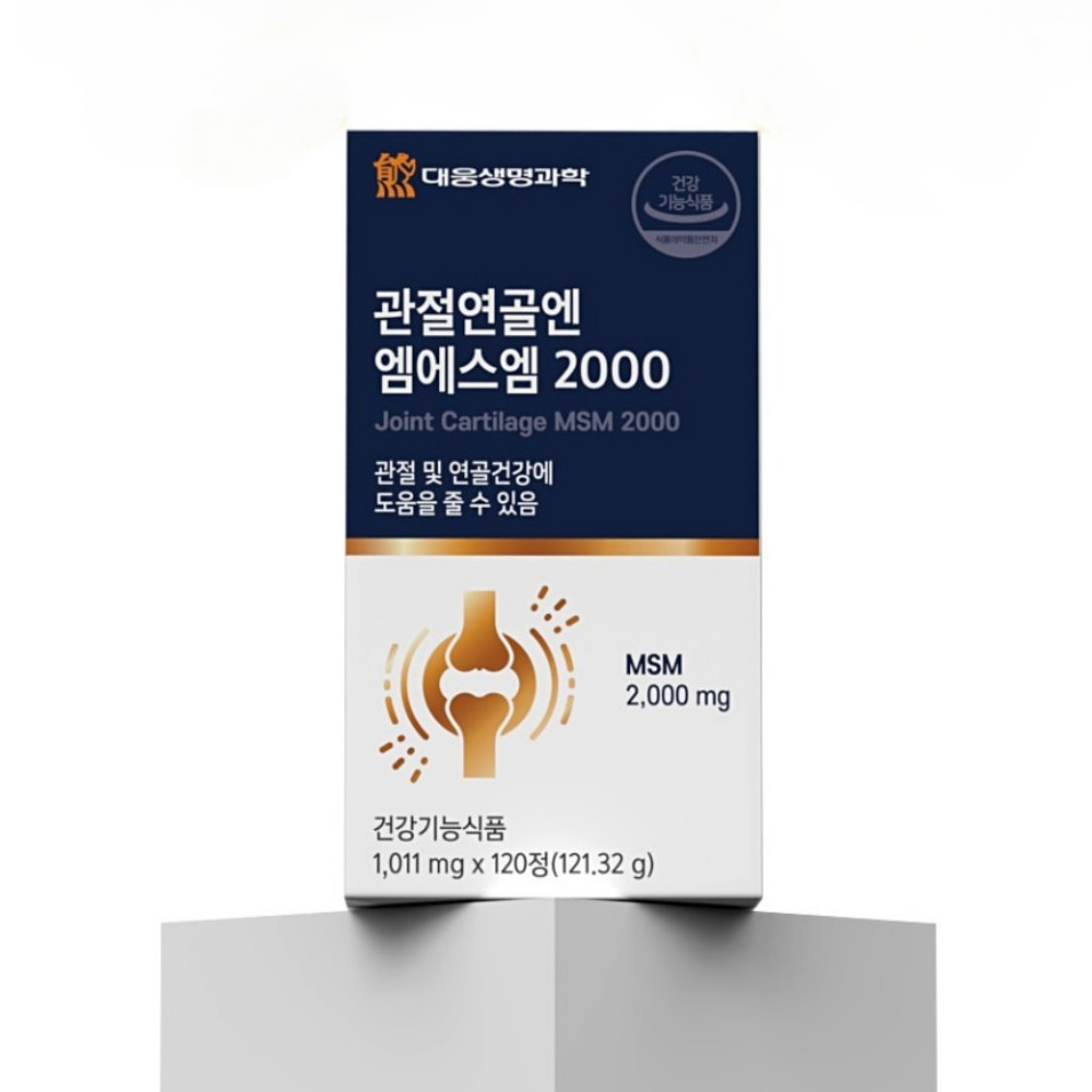 대웅 관절연골엔 엠에스엠 msn 관절 손가락 무릎 유황 튼튼 약2달 120정, 3개 이미지 6