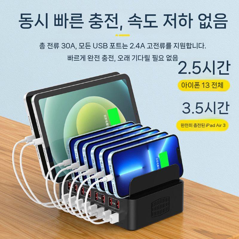 업소용 넥스트유 맥북 10포트 멀티허브 멀티포트 분배기 휴대폰 노트북 USB HDMI 확장 - 상세 이미지 3