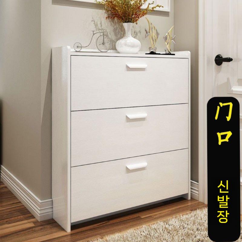 슬림 신발장 현관신발장 신발 선반 폭좁은 수납장 좁은집 - 상세 이미지 4