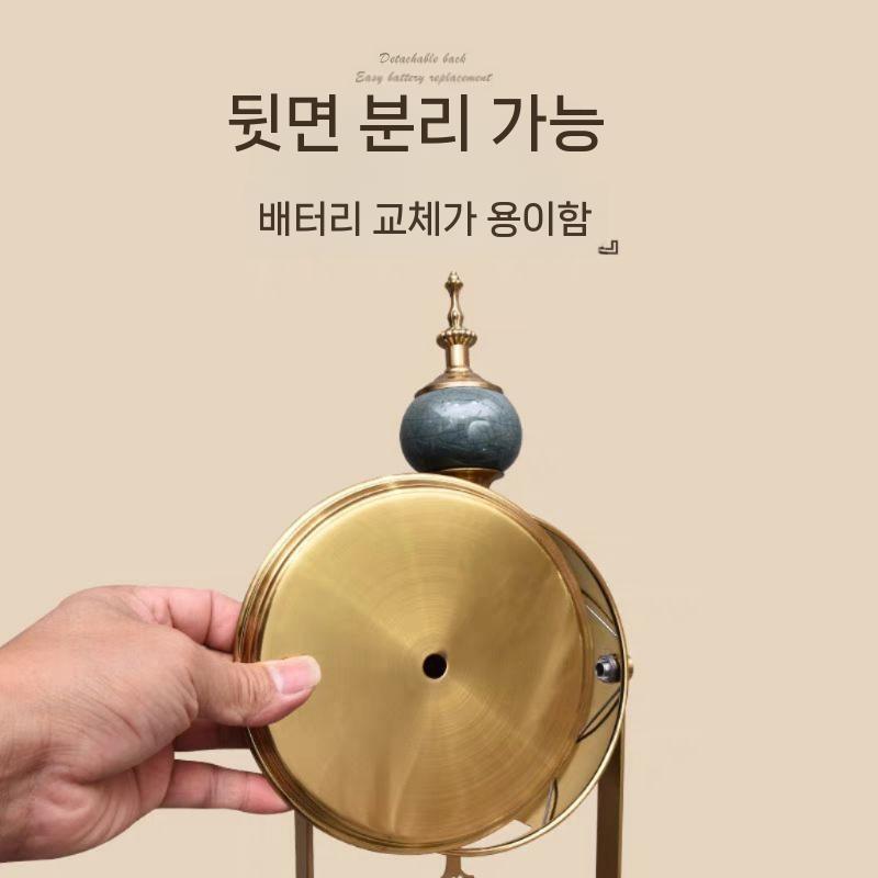 홈데코 엔틱 탁상 거실 시간 침실 플립 시계 앤티크 - 상세 이미지 5