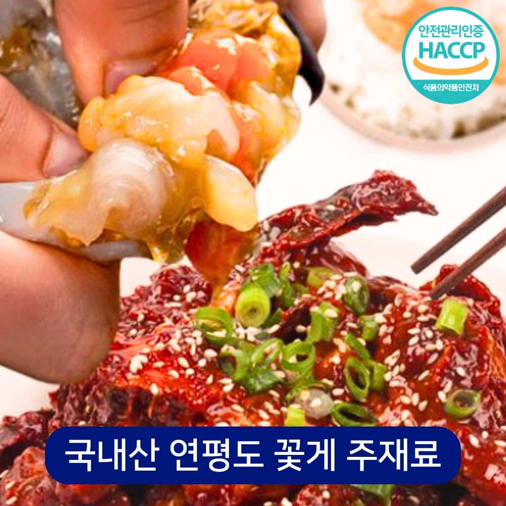[연평도 특품 숫꽃게] 수율가득 양념게장 특제비법 꽃게장 500g - 상품 이미지
