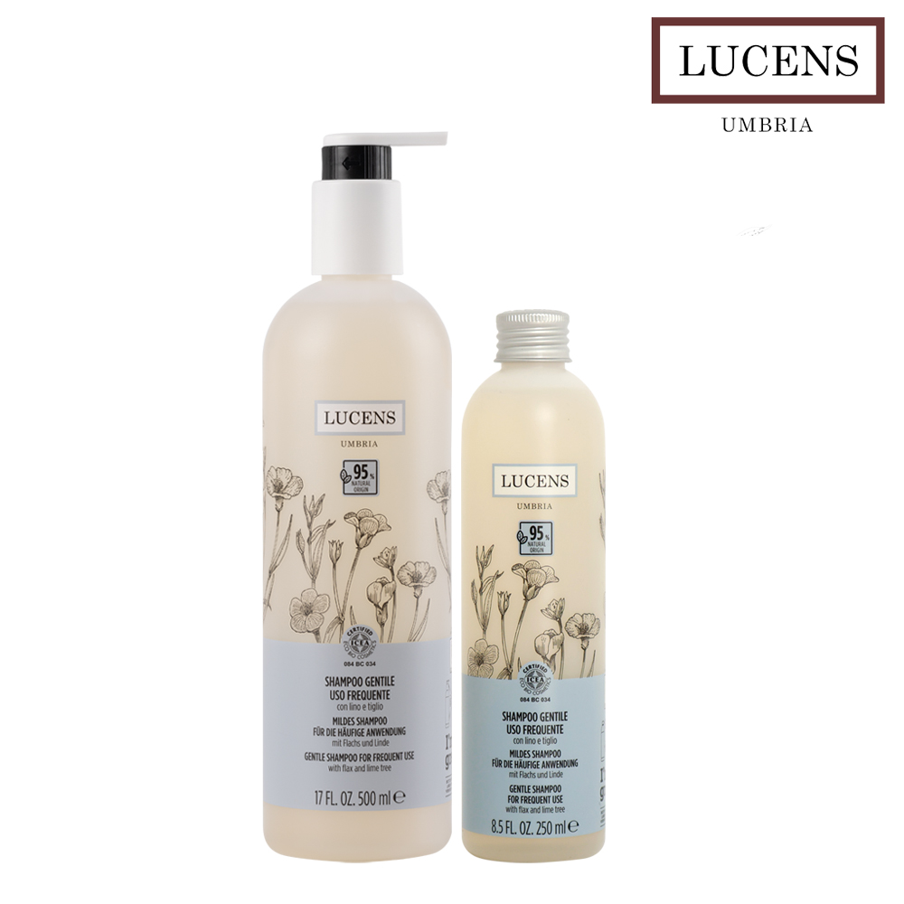 루센스 젠틸레 데일리 민감샴푸 500+250ml(gift) / 이태리 천연 유기농 비건샴푸