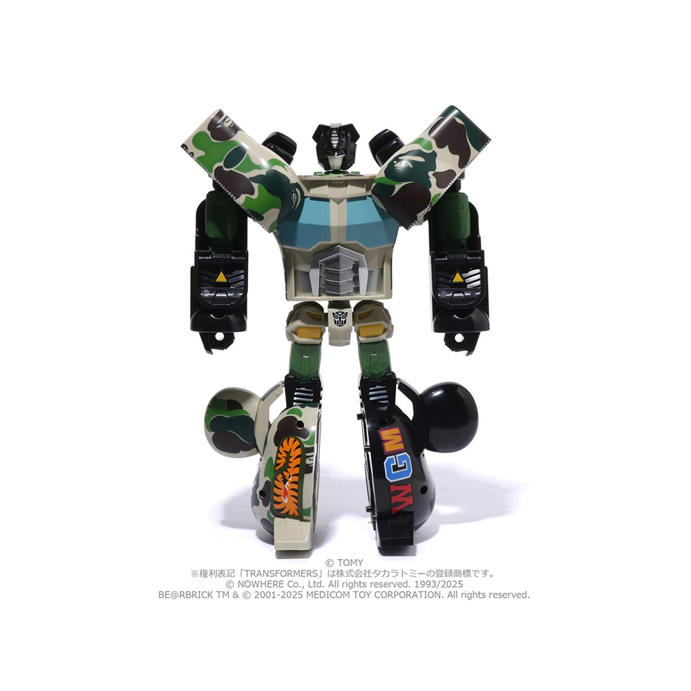 베이프 베어브릭 TRANSFORMERS X BEARBRICK ABC CAMO SHARK CONVOY 400% 1L23-185-901 - 상세 이미지 2