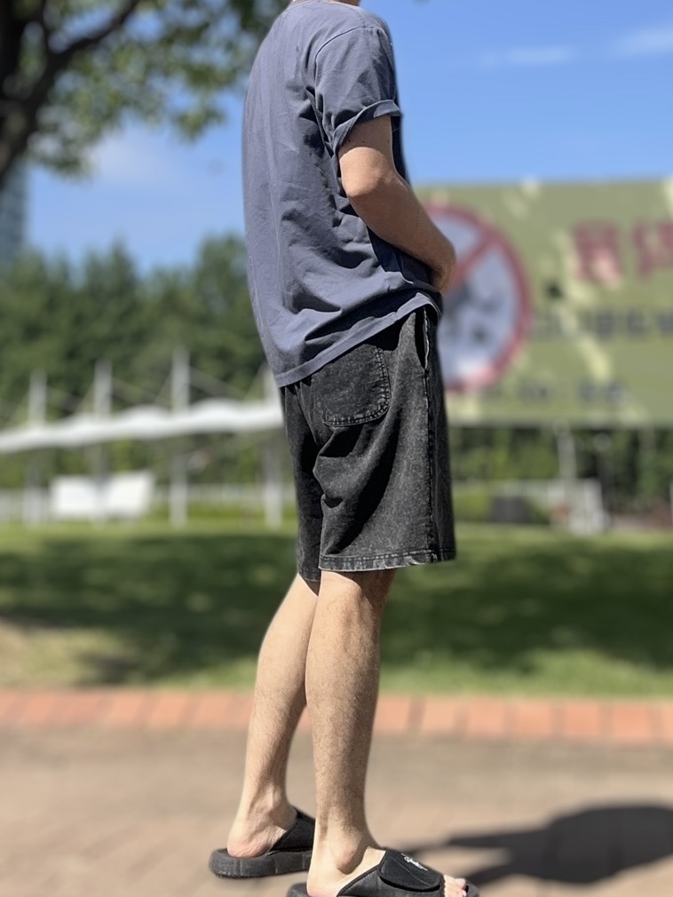 피그먼트 반바지 남학생 중딩 허벅돼 반바지 이미지 4