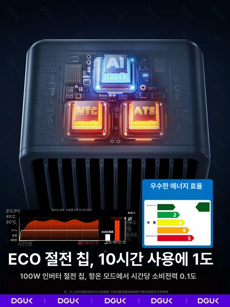 모바일 에어쿨러 소형 무소음 냉풍기 이동식 가정용 쿨러 캠핑용 추천 화이트 리모컨