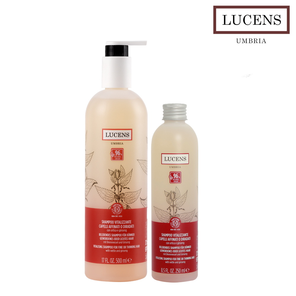 루센스 바이탈라이징 에너지 천연탈모샴푸 500+250ml(gift) /이태리 천연유기농샴푸