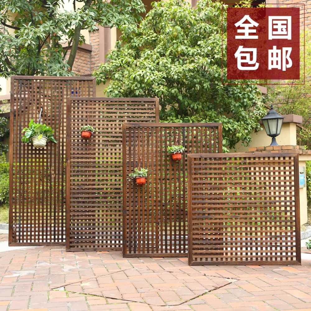 야외 파티션 울타리 원목 조경 간살 가림막 식당 휀스 90x200cm - 상세 이미지 5