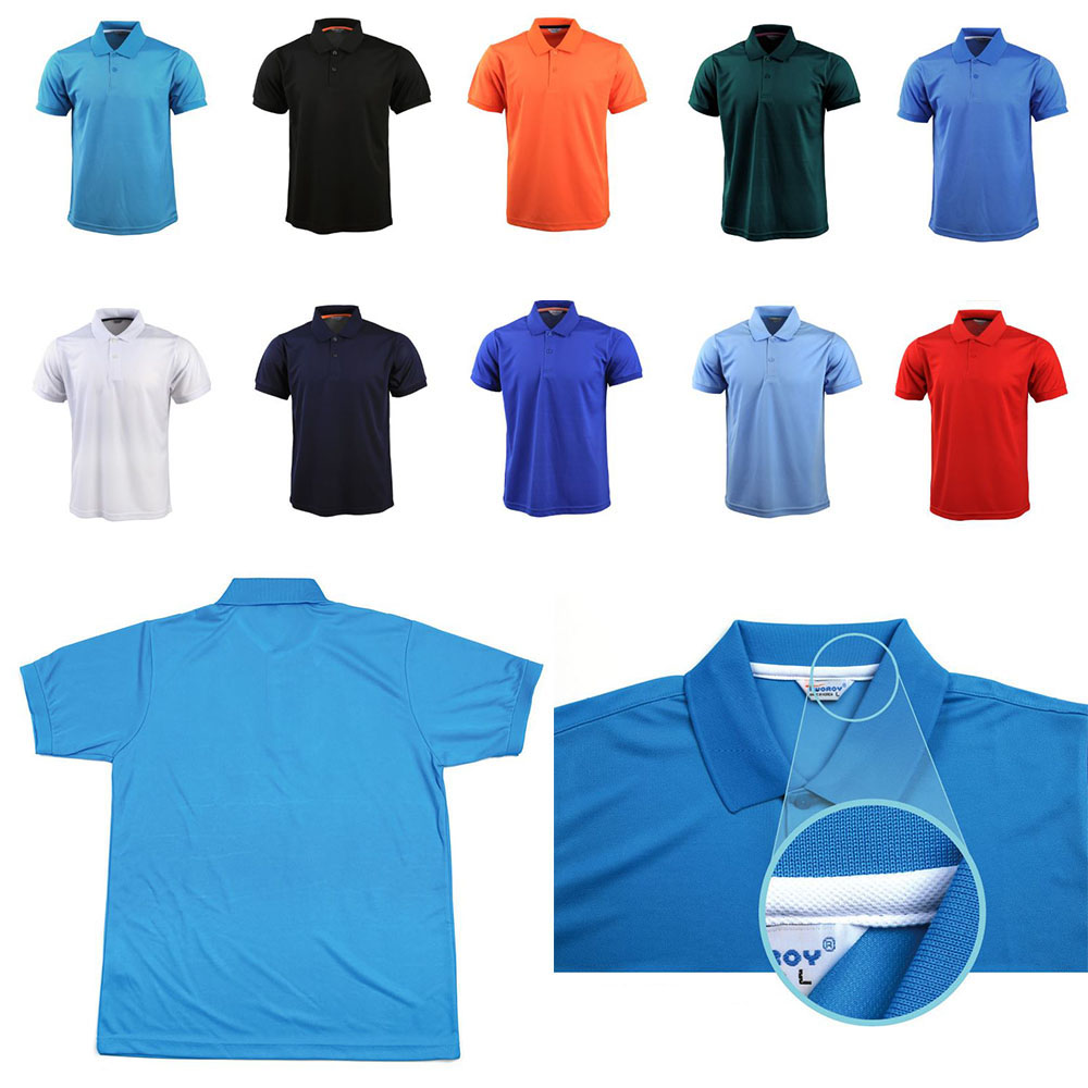 남성 카라 티셔츠 남자 단체복 유니폼 쿨론 반팔티 - 상품 이미지