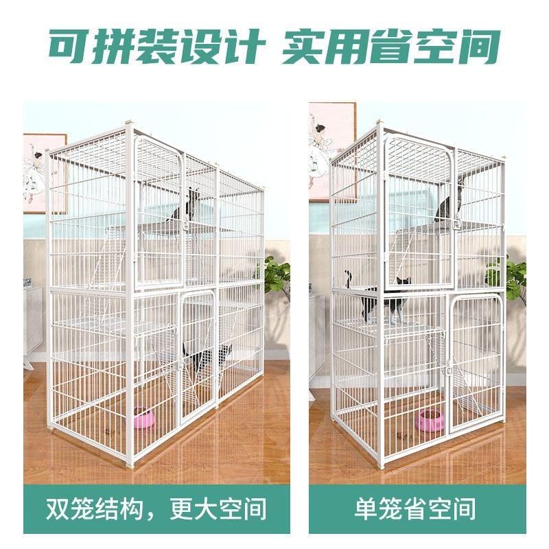 케이지 고양이 철장 강아지 철제 사육장 실내 중형 격리장 - 상세 이미지 5
