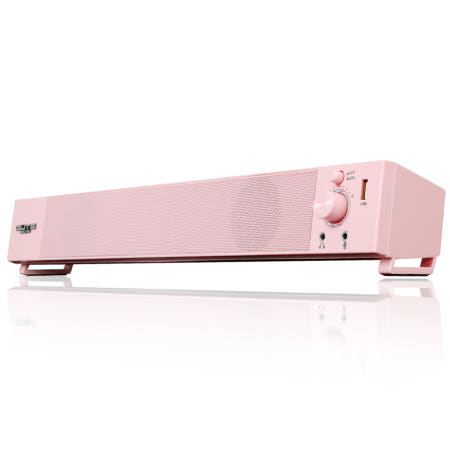 가츠 라이브100 화이트 데스크탑 PC 사운드바 게이밍 USB 컴퓨터 스피커