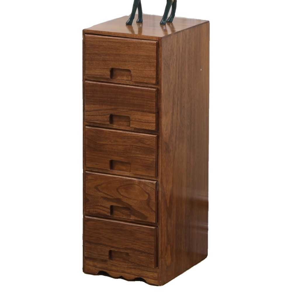 원목 틈새 수납장 서랍장 우드 베란다 거실 폭좁은 82cm - 상품 이미지