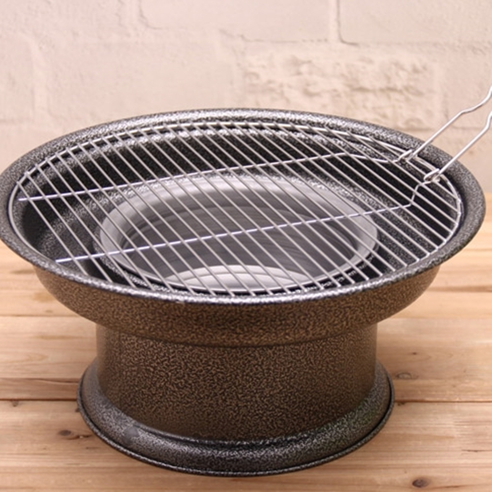 BBQ 바베큐 원형 그릴 화로 고기 불판 숯불 구이 : 오리네집