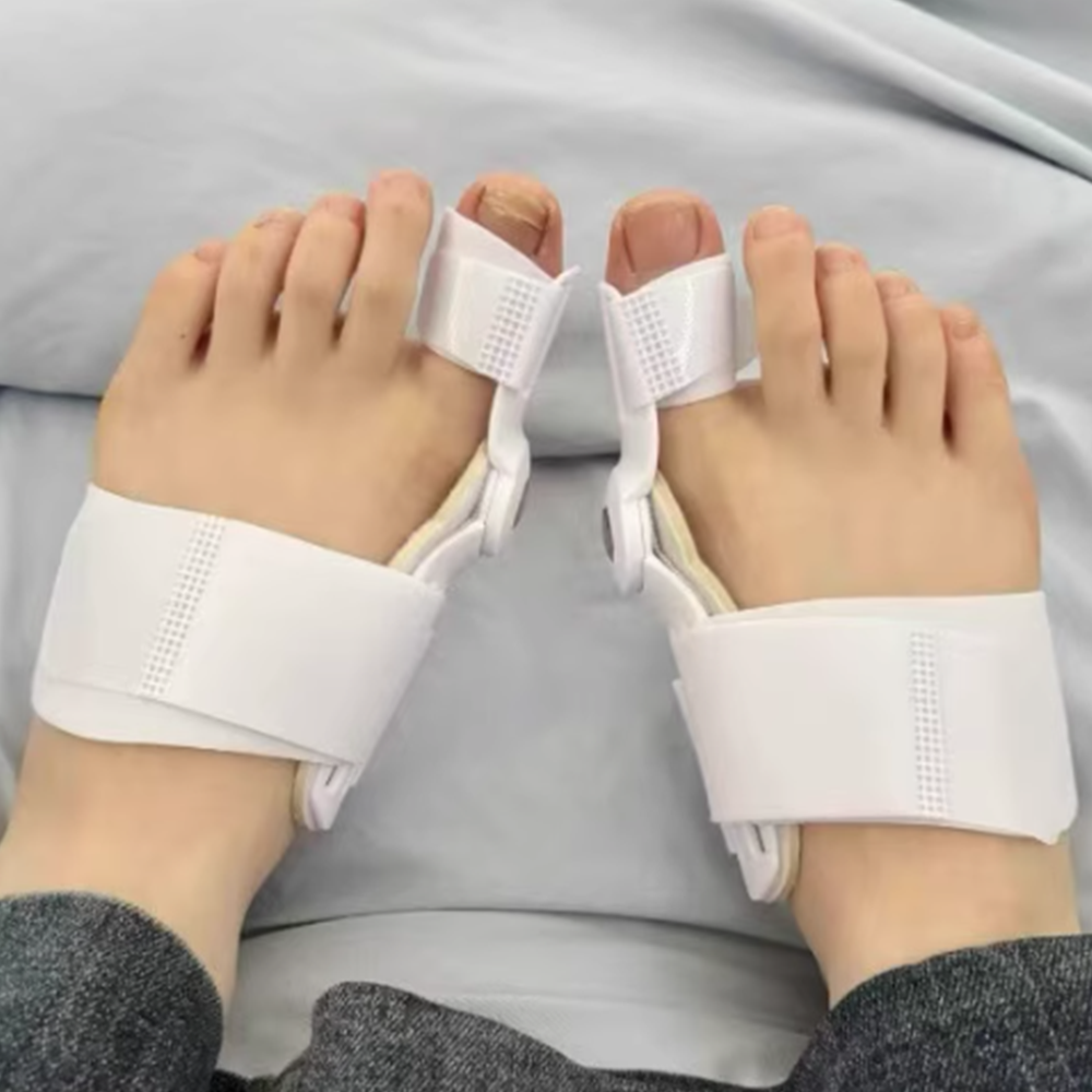 실리콘 발가락 교정기 내성발톱 발 보호 교정구 화이트