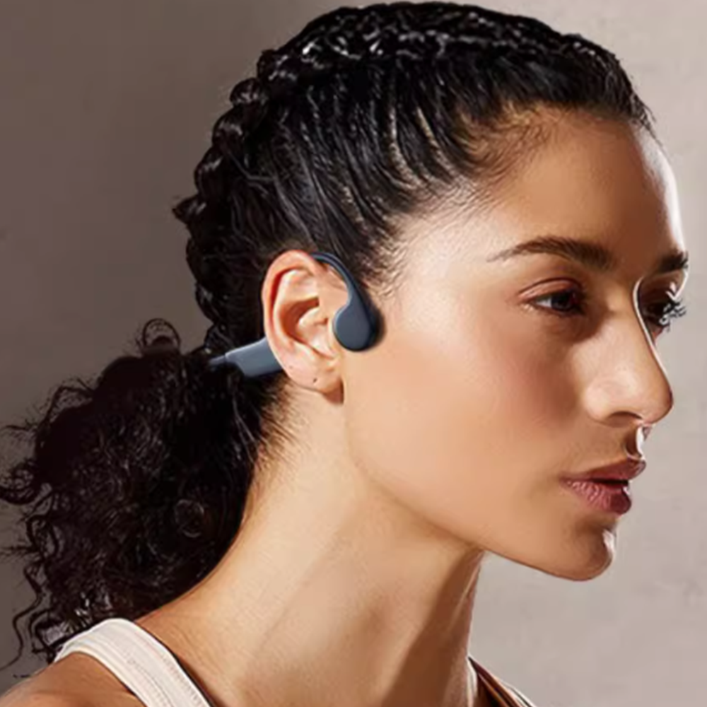 골전도 블루투스 무선 오픈형 방수 스포츠 넥밴드 이어폰 블랙