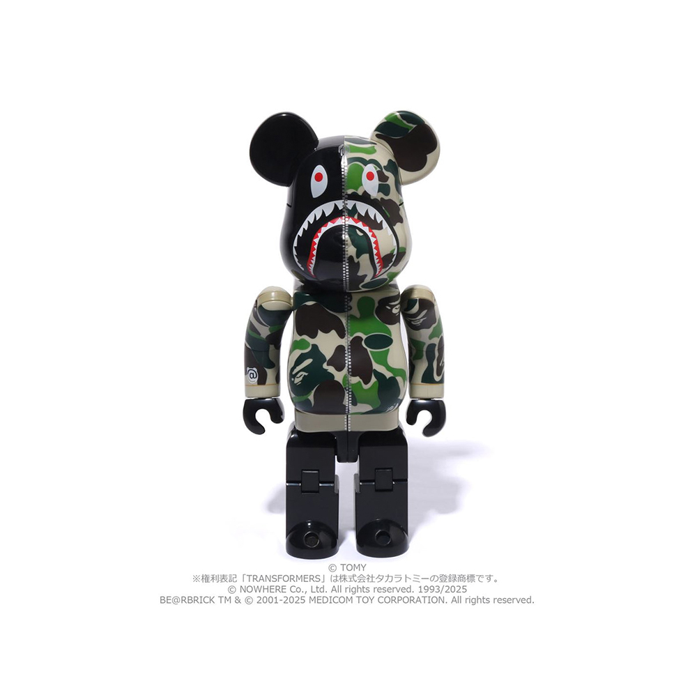 베이프 베어브릭 TRANSFORMERS X BEARBRICK ABC CAMO SHARK CONVOY 400% 1L23-185-901 - 상세 이미지 4