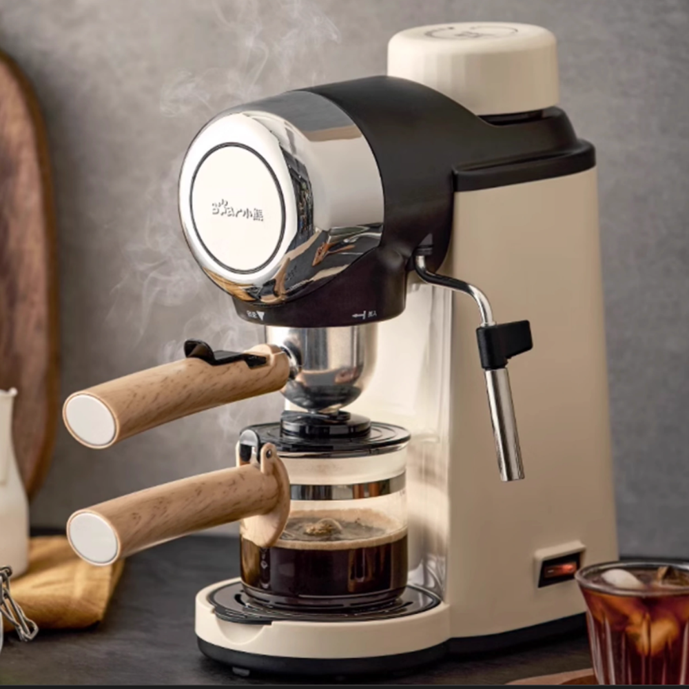 베어 소형 자동커피머신 디지털 에스프레소 커피메이커 가정용 홈카페 아이보리