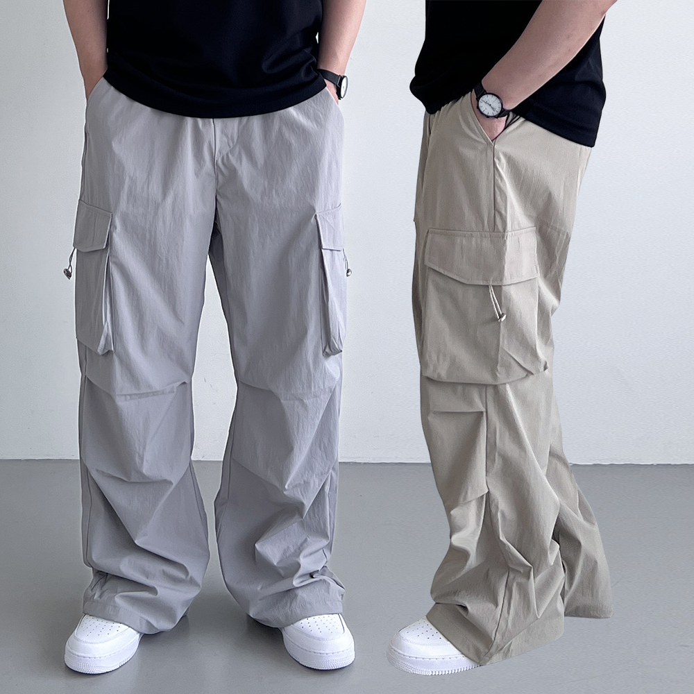1+1 파라슈트팬츠 나일론카고팬츠 벌룬팬츠 건빵바지 - 상품 이미지