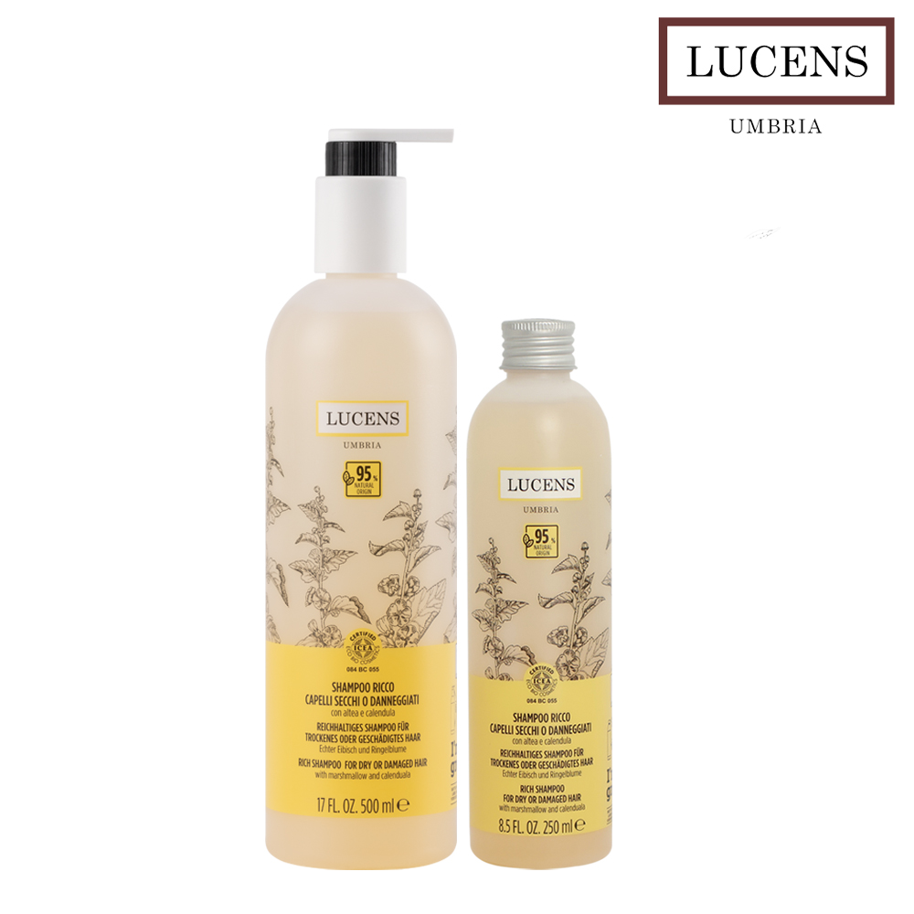루센스 데미지리치 손상건조샴푸 500+250ml(gift) /이태리 천연 유기농 비건샴푸