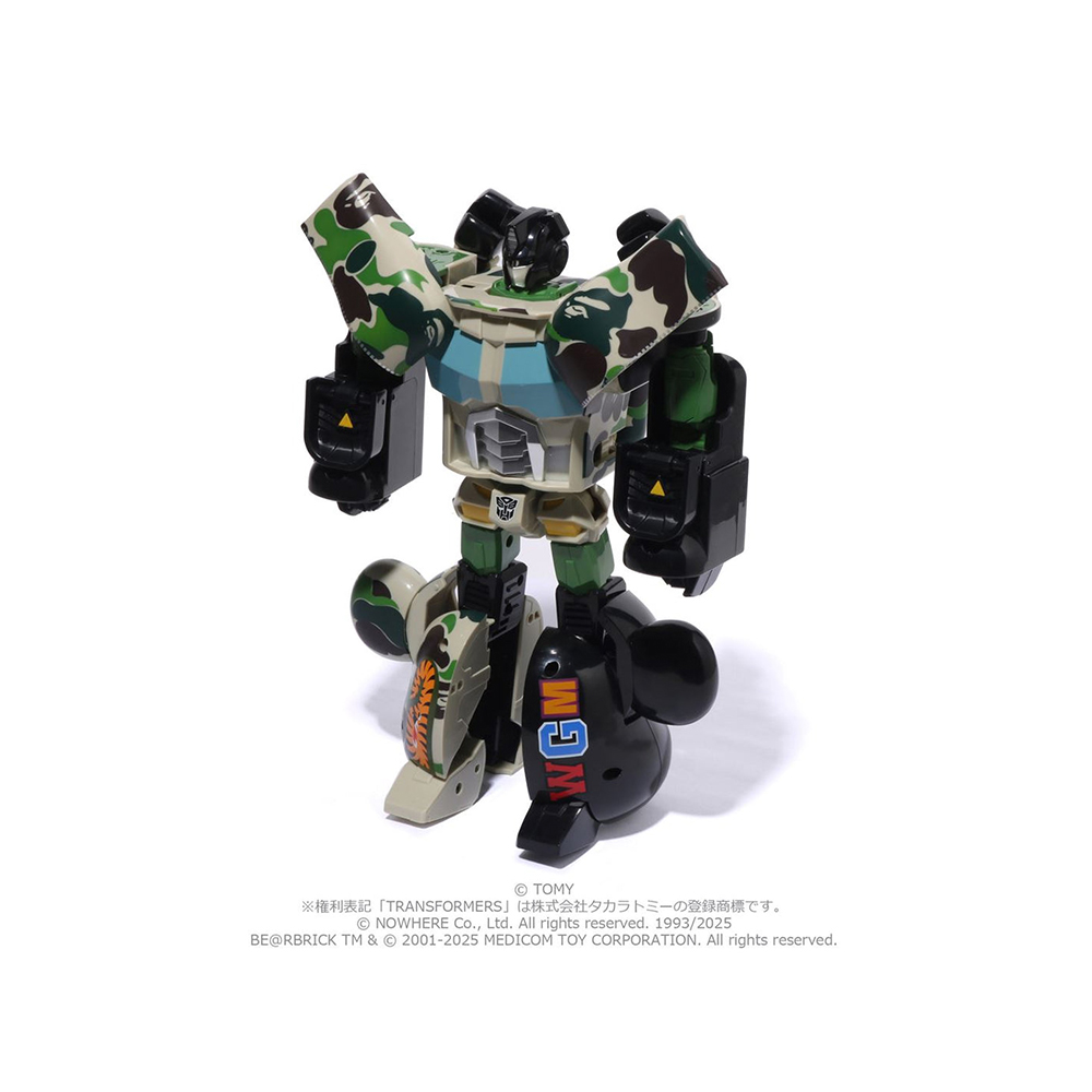 베이프 베어브릭 TRANSFORMERS X BEARBRICK ABC CAMO SHARK CONVOY 400% 1L23-185-901 - 상세 이미지 3