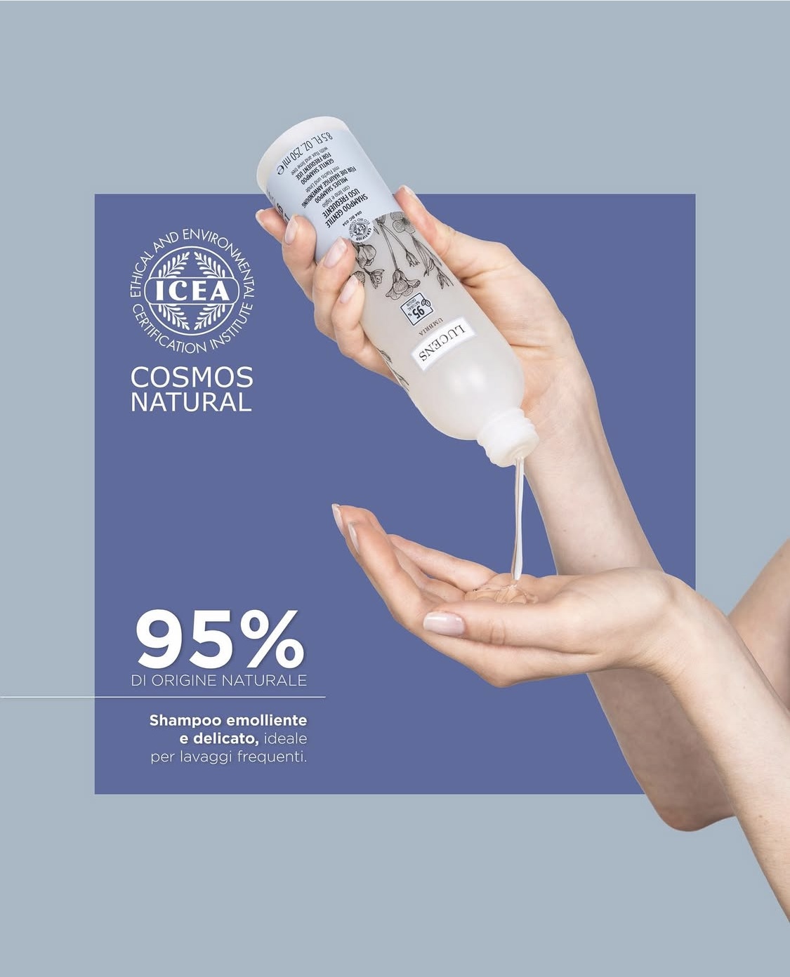 민감두피 샴푸 이태리 루센스 젠틸레데일리 천연 유기농 비건 샴푸 750ml, 1개 이미지 2