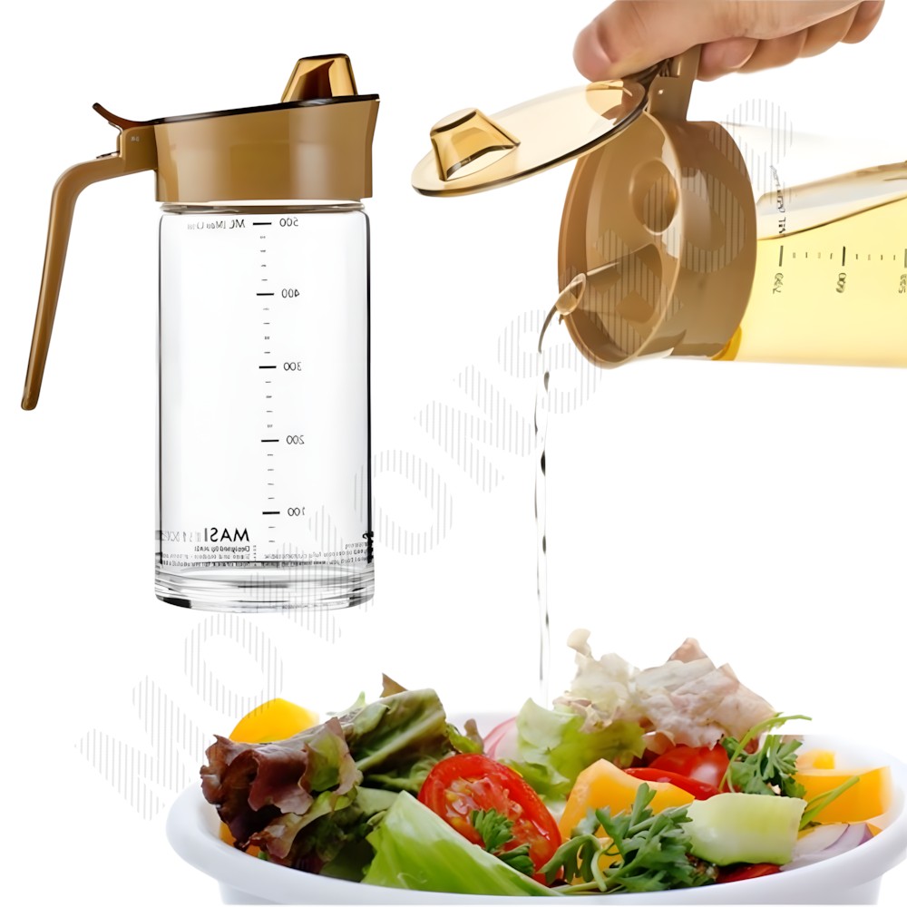 흐르지않는 오일병 올리브유병 올리브오일 공병 보관용기 500ml - 메인 이미지