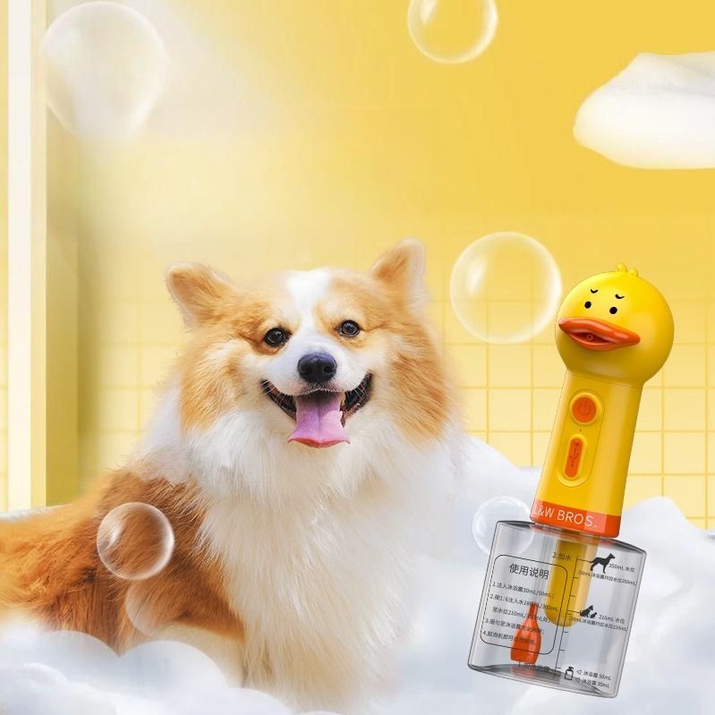 강아지 고양이 샴푸 거품기 자동 반려동물 목욕거품기 버블메이커 - 상세 이미지 3