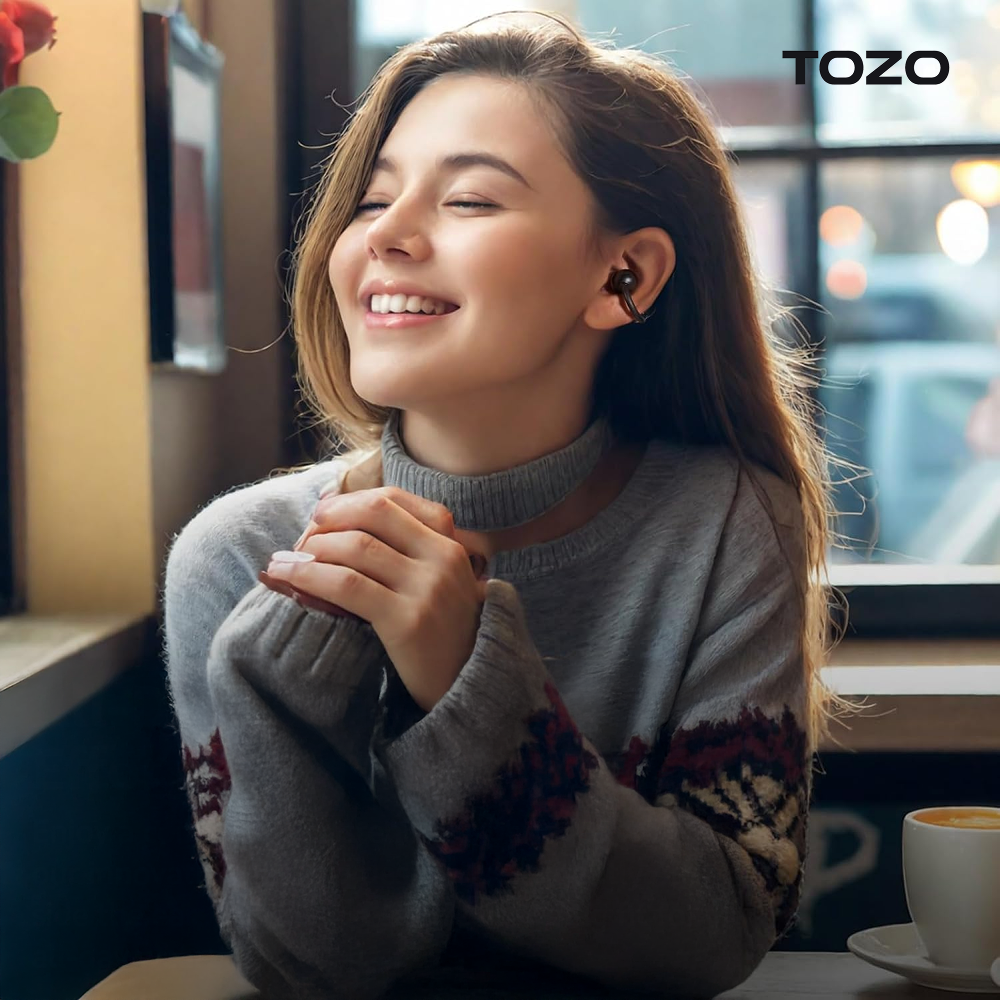 TOZO 오픈라임 AI 이어링 오픈형 블루투스 무선 이어폰 러닝 귀걸이 귀찌 T13064