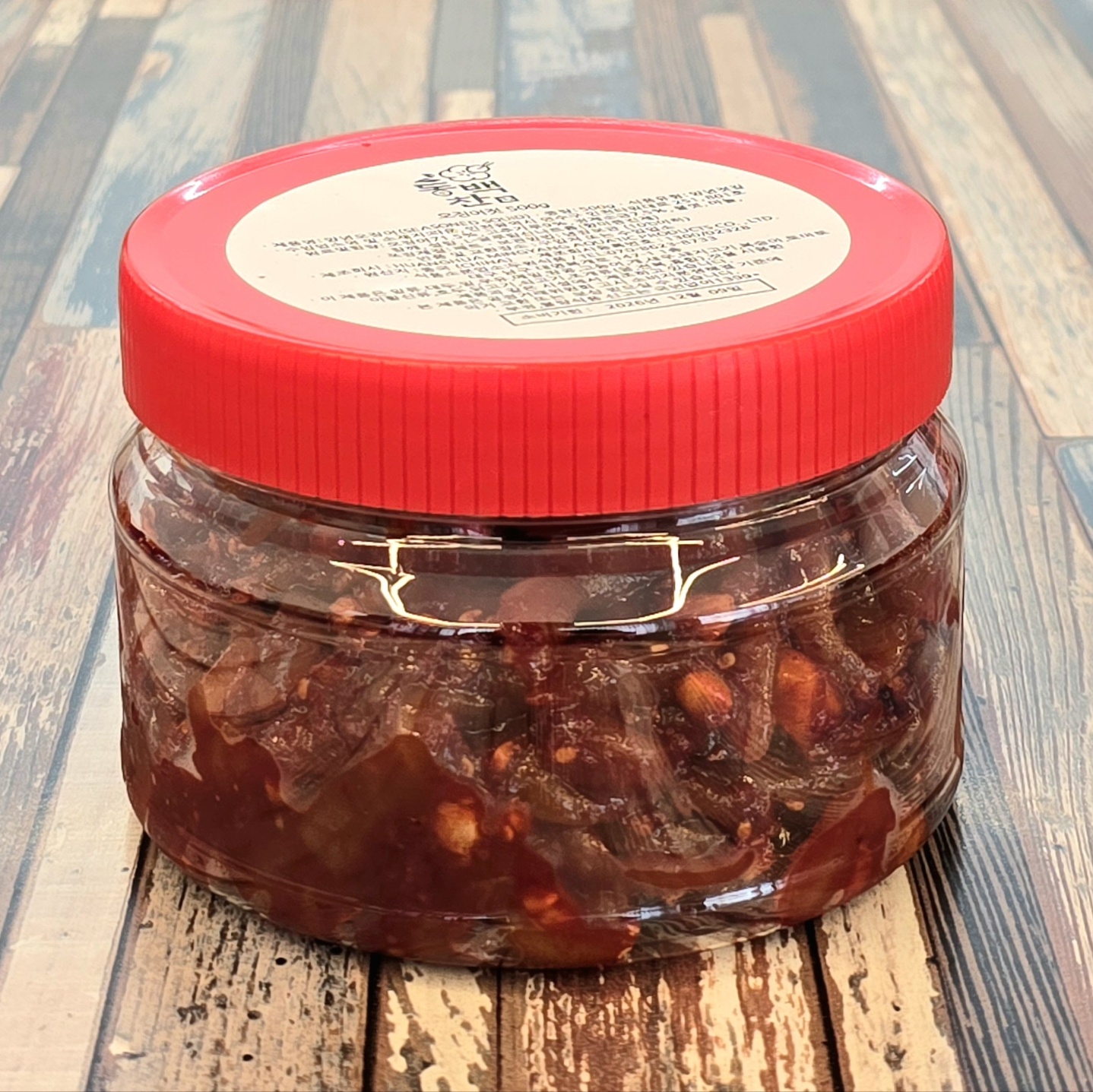 오징어젓갈 마늘 깨 양념 강경 오징어젓 대용량 업소용 선물용 가정용 도매 500g, 1개