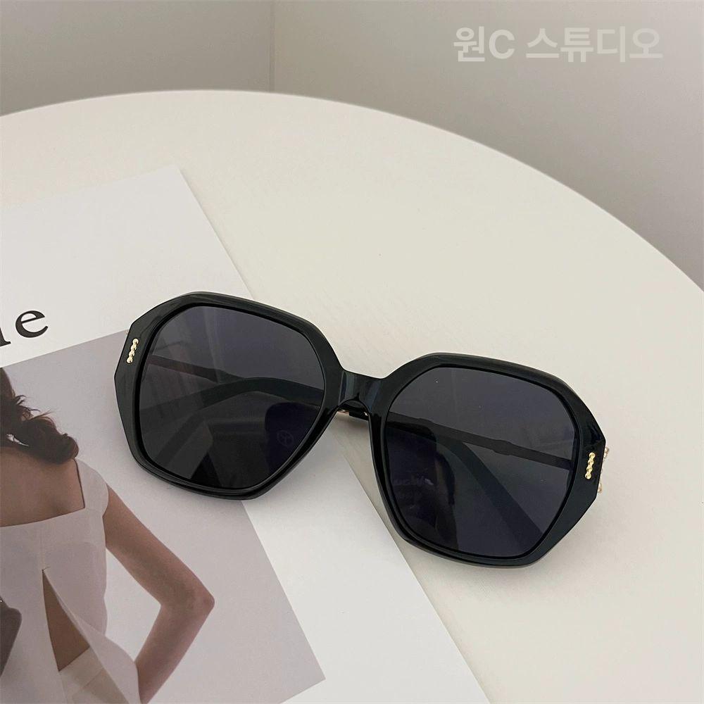 동상이몽 오연수 패션 선글라스 여성 뿔테 편광 빈티지 가벼운 선그라스 여름 - 상세 이미지 4
