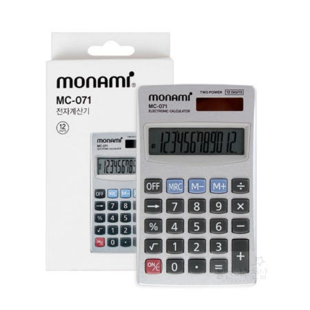[울언니추천샵] 모나미 MC-071계산기 소형계산기 휴대용계산기 타건감 키감좋은계산기 작은일반계산기