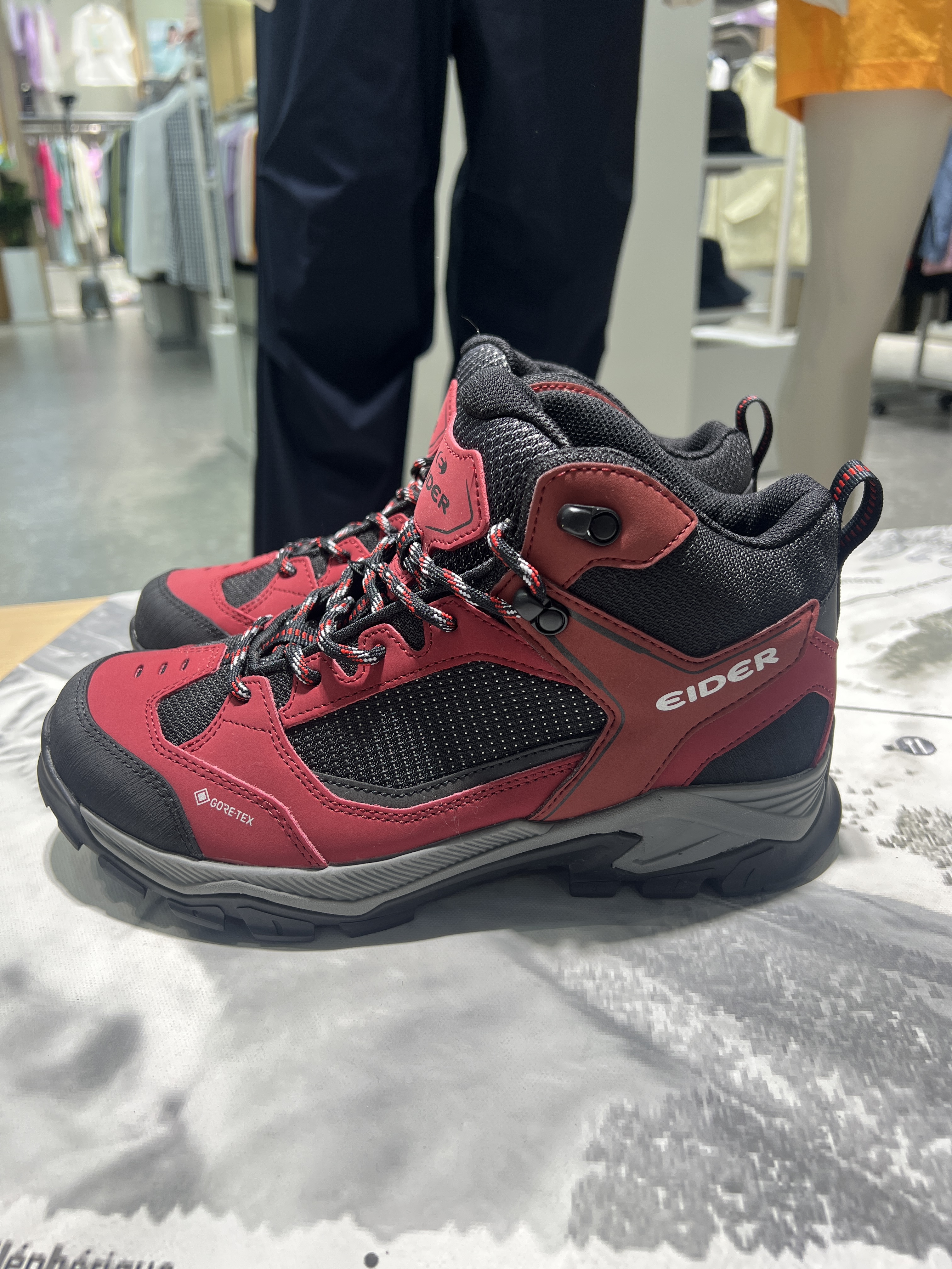 아이더 고어텍스 등산화 방수 미드컷 헥타르 F24G0 레드, 265 - 상세 이미지 4