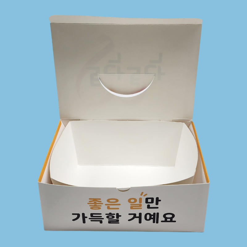 화이트지 모두종이박스 특특대 200매 상자 치킨 닭강정 와플 포장용기 배달 - 상세 이미지 2