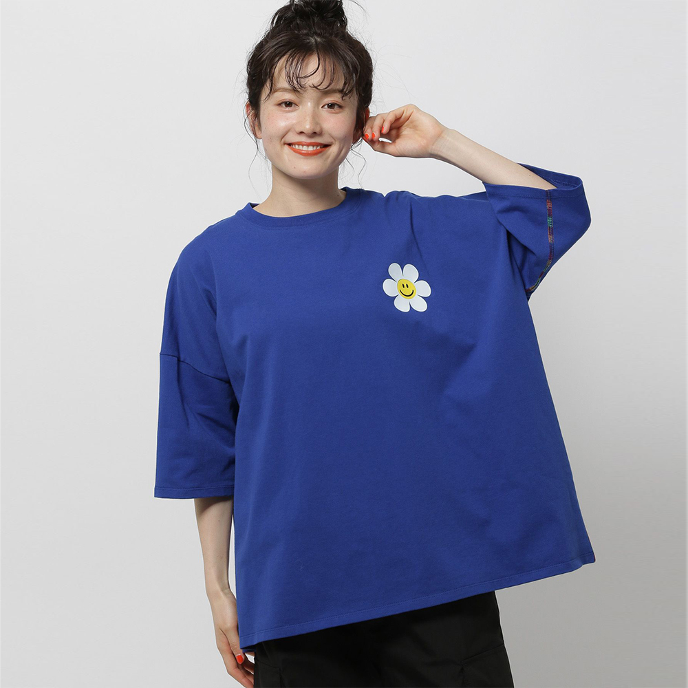 니코앤드 X 위글위글 반팔티 콜라보 모티프 블루 T셔츠 451721