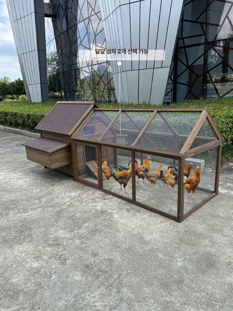 대형 야외 닭장 오리 사육장 우드 케이지 - 상세 이미지 3