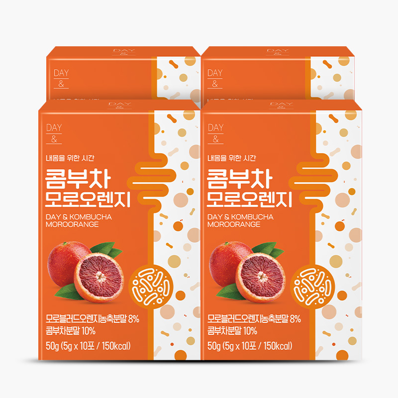 참앤들황토농원 데이앤 콤부차 모로오렌지맛 5g 모로오렌지, 10개입, 4개