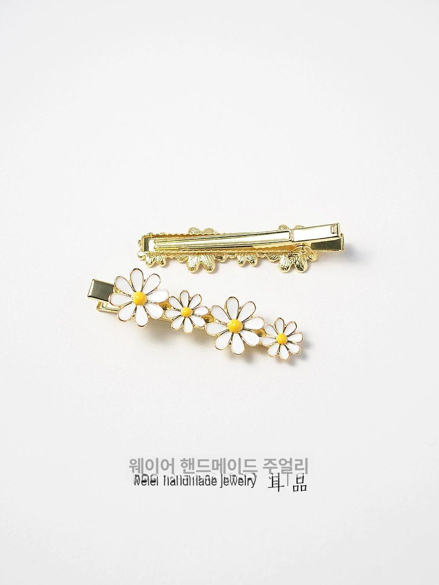애순이 머리핀 헤어핀 꽃 삔 미니 레트로 똑딱핀 리본 빗핀 헤어 볼륨 클립 실핀 옆 앞 이미지 6