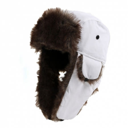 하얀 방한모 군밤모자 겨울모자