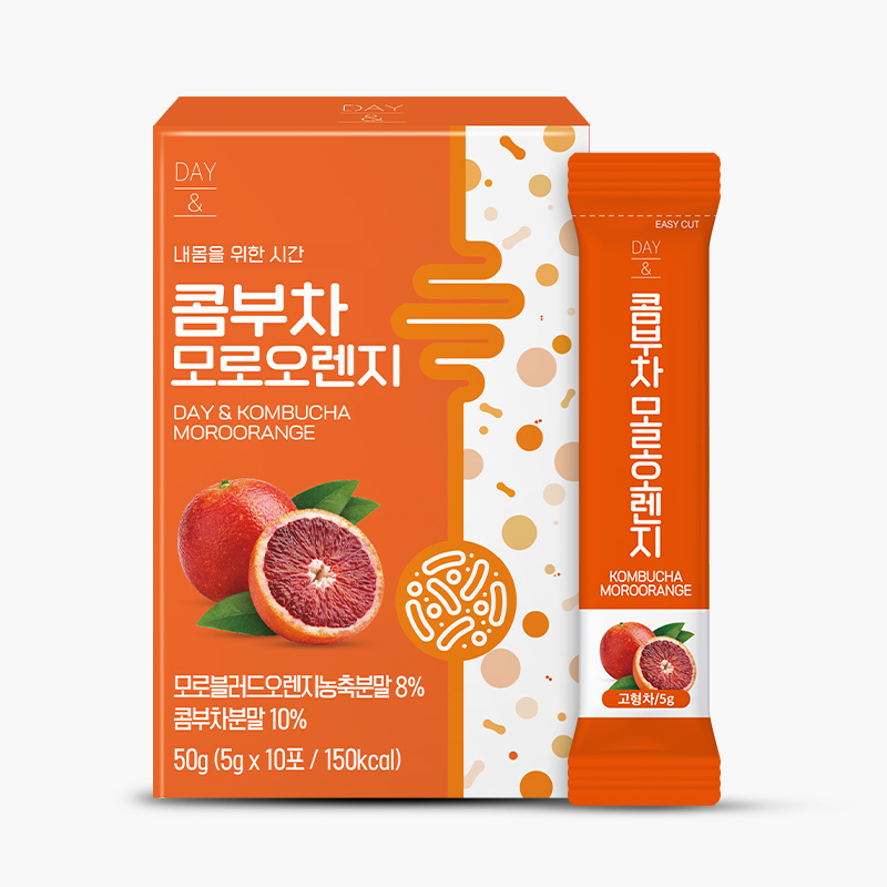 참앤들황토농원 데이앤 콤부차 모로오렌지맛 5g 모로오렌지, 10개입, 1개