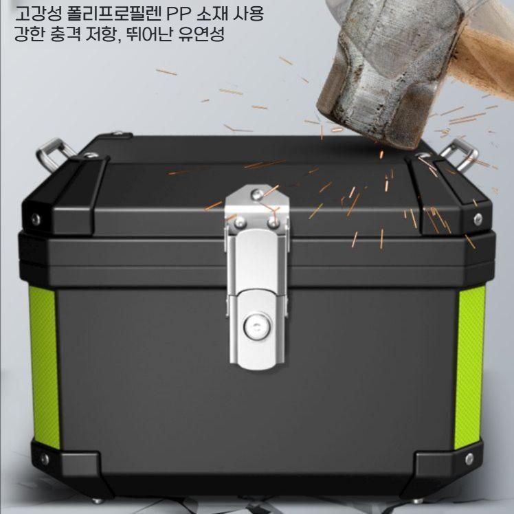 오토바이 배달 탑박스 전기자전거 배달대행 대용량 배달통 57L 테일박스 단품 - 상세 이미지 2