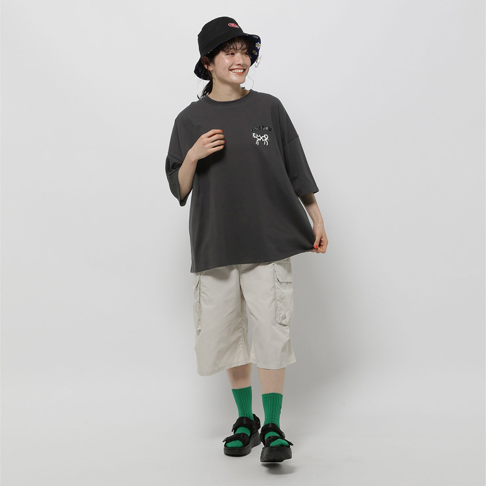 니코앤드 X 위글위글 바지 콜라보 샤카 팬츠 라이트그레이 카고 451726 - 상세 이미지 2