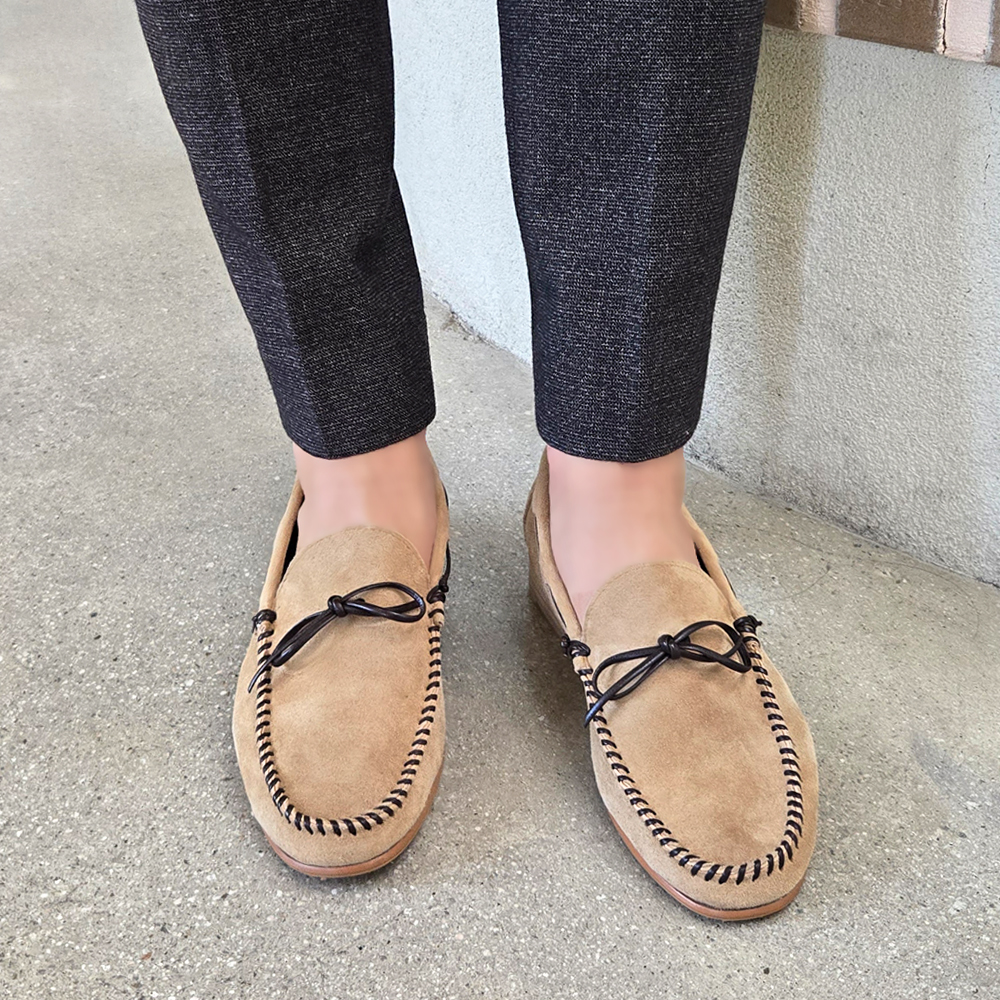 나폴리 천연 스웨이드로퍼 수제화 발이편한 240 290mm