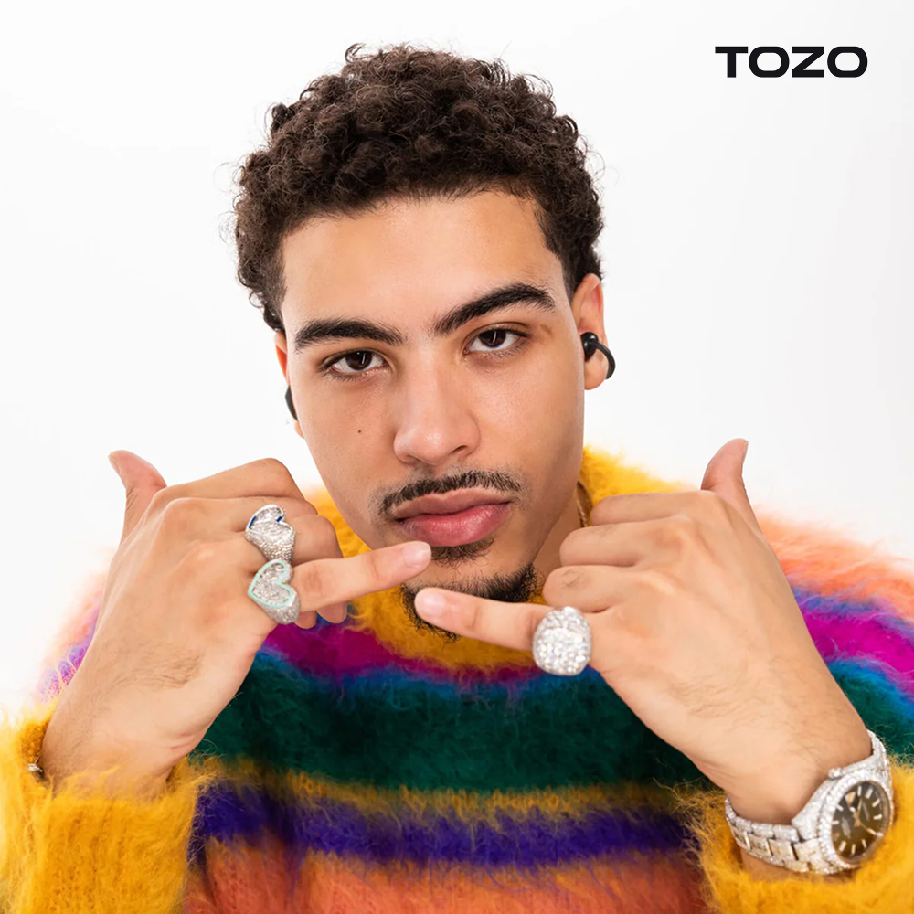 TOZO 오픈라임 AI 이어링 오픈형 블루투스 무선 이어폰 러닝 귀걸이 귀찌 T13064