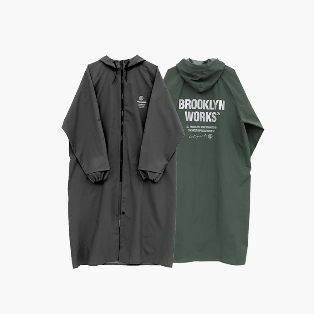 [브루클린웍스] 레인코트 캠핑 아웃도어 우비