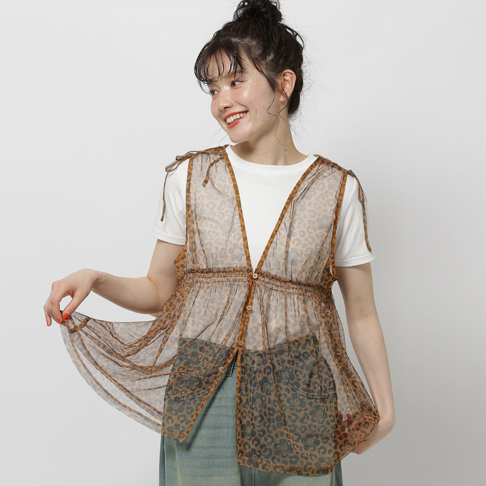 니코앤드 X 위글위글 조끼 콜라보 아소트 시어 베스트 카멜 451752