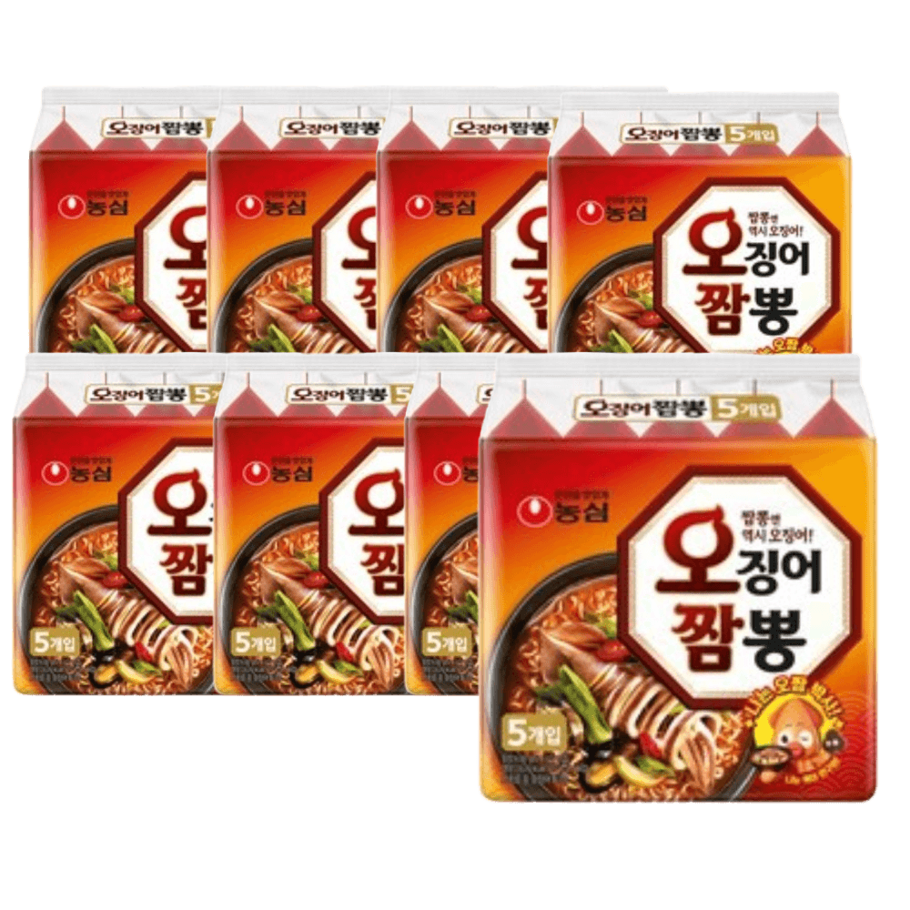 농심 오징어짬뽕 124g, 40개 멀티팩 : 요기다판다