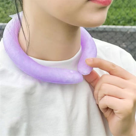 보급창고 아이스 넥쿨러 퍼플 목얼음 성인쿨러 아이스밴드