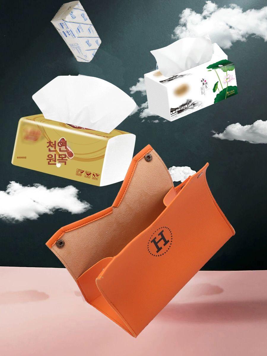 티슈박스 헤르메스 화장지 커버 침실 룸 프리미엄 - 상세 이미지 5