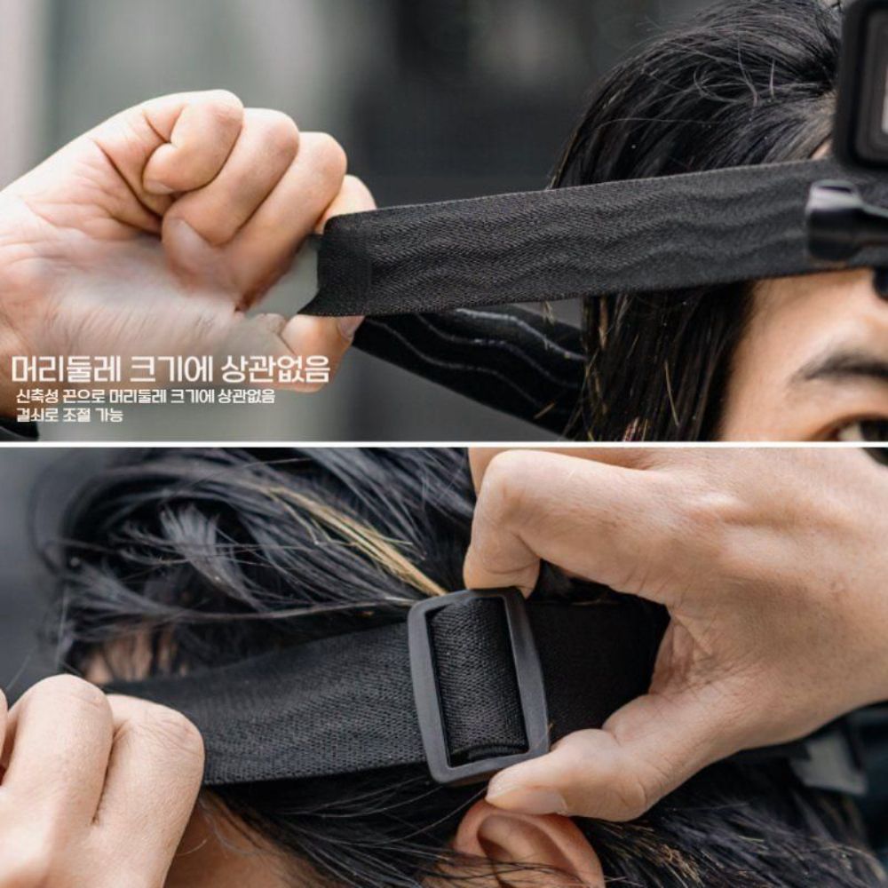 DJI 액션5프로 헤드 거치대 밴드 1인칭 고정 각도 촬영 - 상세 이미지 4