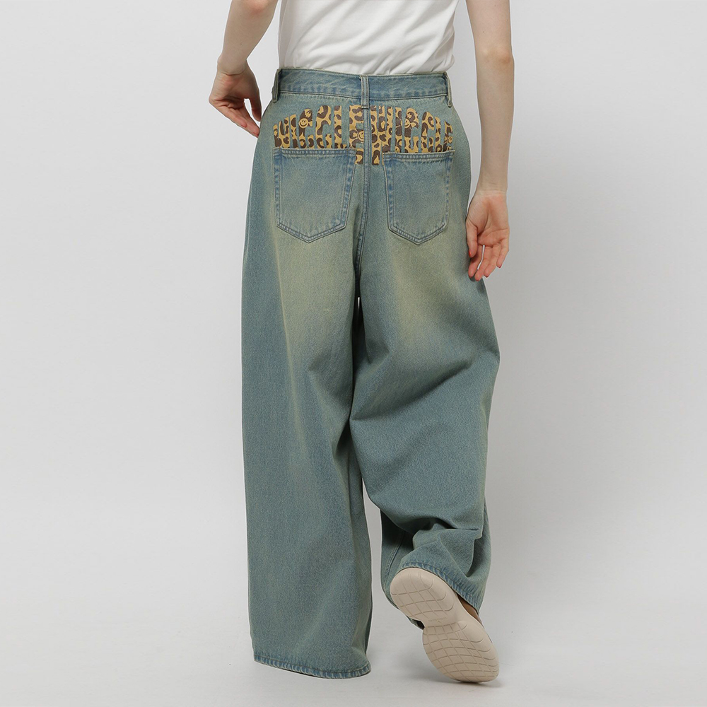 니코앤드 X 위글위글 청바지 콜라보 사이드 턱 데님 팬츠 라이트블루 451727 - 상세 이미지 3