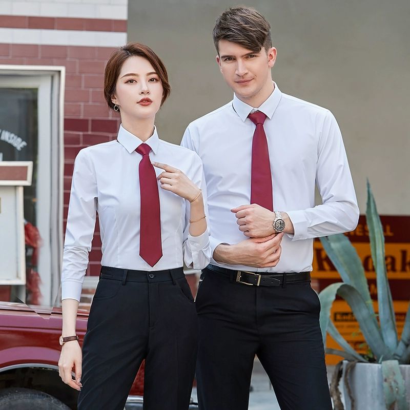 긴팔 비즈니스 유니폼 셔츠 정장 옥스포드 - 상세 이미지 5